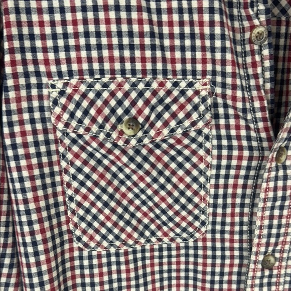 Fat Face Red and Blue Plaid Casual Buttoned Down Slim Fit Men's Shirt Size Large - Picture 7 of 12